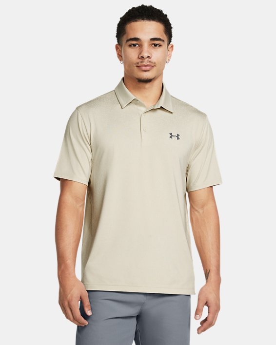 Men's UA Playoff 3.0 Coral Jacquard Polo in Brown image number 0